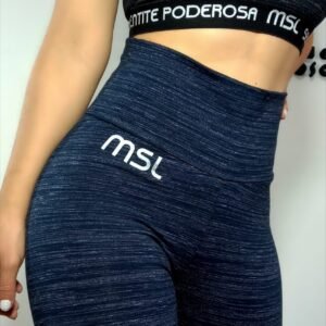 Calza msl Super Faja  ALGODON C/LYCRA premium**azul**